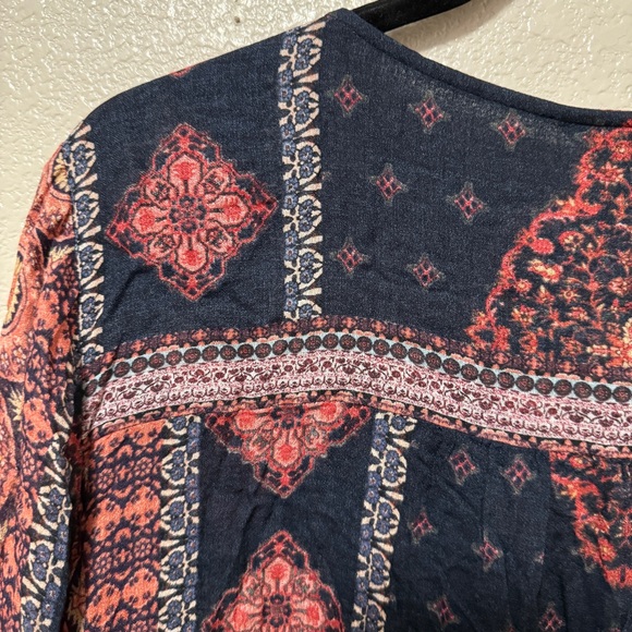 Lucky Brand Women’s Peasant Blouse Sz XL - Picture 8 of 9
